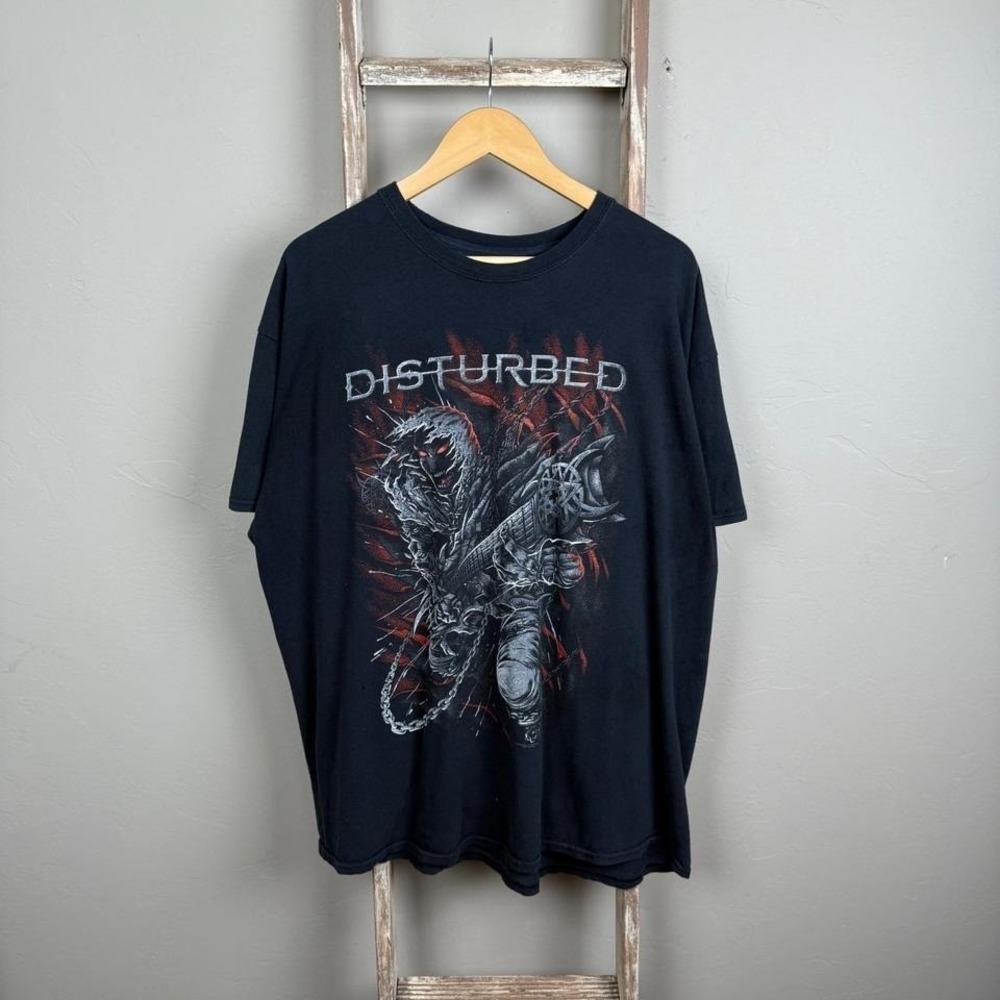 2015 Disturbed Black‎ Band Tour T Shirt size 2XL